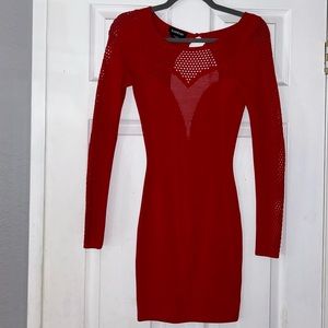 Red bebe Mini Dress